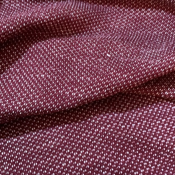 BNWT Karen Scott 1X Sweatshirt 3/4 Sleeve (White&Merlot) - Picture 2 of 7